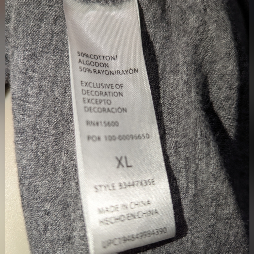 Democracy Charcoal Gray Women's Blouse - Picture 7 of 8